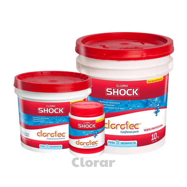 Presentación de cloro Shock de disolución rápida de Clorotec