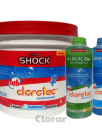 combo 1 promo cloro shock alguicida clarificador clorotec